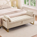 Stylish Tufted Ottoman with Storage Function