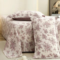 Air Cotton King Bedsheet Floral Purple Set